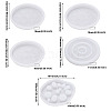 Boutigem 5Pcs 5 Style Cup Mat Silicone Molds DIY-BG0001-11-9