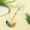 Chakra Gemstone Chips Pendant Decoration HJEW-TA00037-3