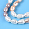 Three Color Natural Cultured Freshwater Pearl Beads Strands PEAR-N012-04D-01-5