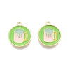 Alloy Enamel Pendants FIND-A017-46LG-2