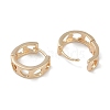 Hollow Heart Brass Hoop Earrings EJEW-L292-014G-2