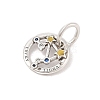 Luminous 925 Sterling Silver Rhinestone Constellation Charms STER-H114-01AS-010-2