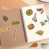 Cartoon Food Paper Stickers Set DIY-G066-41-5