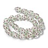 Handmade Foil Lampwork Bumpy Beads Strands FOIL-Z001-05B-1