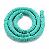 Handmade Polymer Clay Bead Strands X-CLAY-T002-6mm-50-2