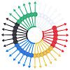 CHGCRAFT 90Pcs 6 Colors Plastic Spining Pointer AJEW-CA0002-05-1