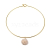 Brass with ABS Imitation Pearl Link Bracelets BJEW-Q350-05D-G-1