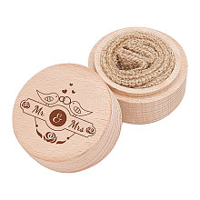 Wood Ring Box OBOX-WH0009-003