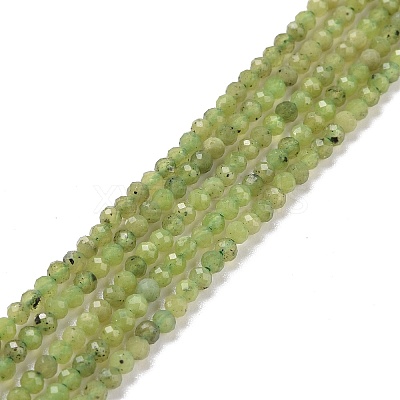 Natural Olive Jade Beads Strands G-D463-13A-1