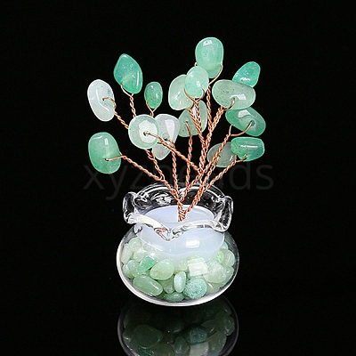 Natural Green Aventurine Chips Tree Decorations PW-WG5CB05-05-1