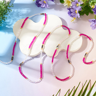 Glass Beaded Adjustable Waist Chains for Women AJEW-TA0005-78C-1