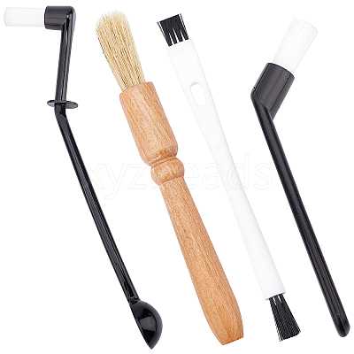 4Pcs 4 Style Nylon & Wood Brush Cleaning Tool TOOL-GF0002-97-1