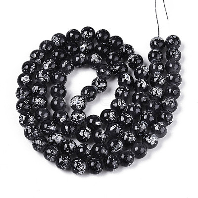 Baking Paint Glass Beads X1-DGLA-N015-10mm-10-1