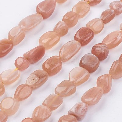 Natural Sunstone Beads Strands G-F439-04-1