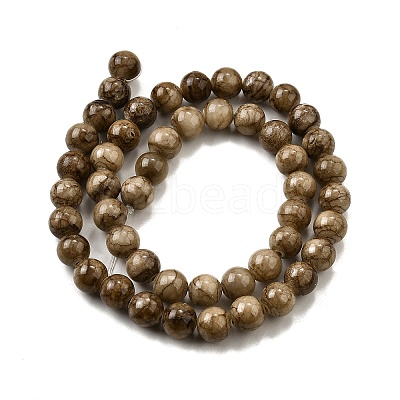 Natural Striped Stone Beads Strands G-D315-A01-03-4mm-1