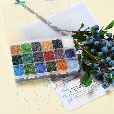FGB 450G 18 Colors 12/0 Grade A Round Glass Seed Beads SEED-JP0012-01-2mm-1