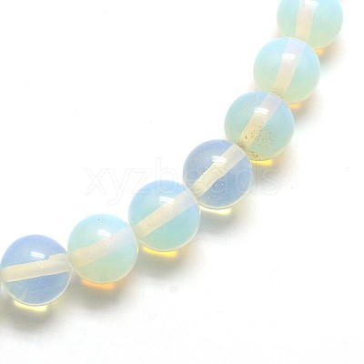 Opal Round Beads Strands G-O047-08-8mm-1