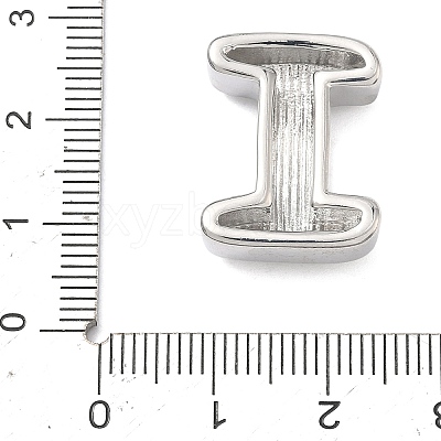 Brass Initial Beads KK-B167-27P-01I-1