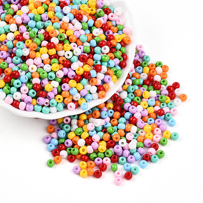 Baking Paint Glass Seed Beads SEED-N007-02C-1