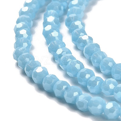 Electroplate Opaque Glass Beads Strands LS-EGLA-A035-P3mm-A08-1