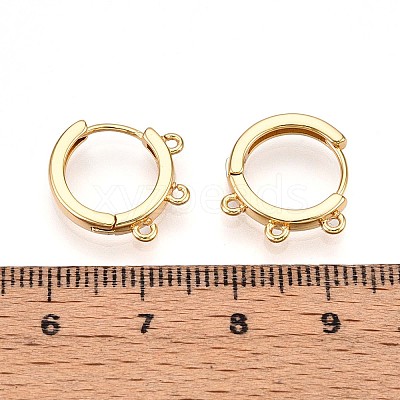 Brass Hoop Earring Finding KK-N261-61G-1