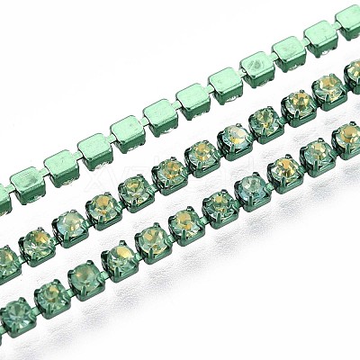 Iron Rhinestone Cup Chains CH-T006-05B-01-1