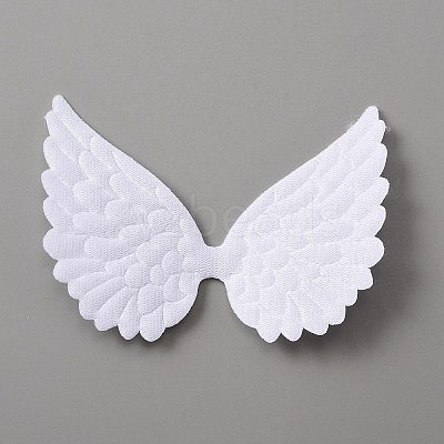 Cloth Embossed Wing Ornament Accessories LS-FIND-WH0037-27B-1