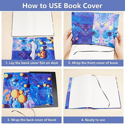 Polyester Book Covers OFST-WH0009-029-1