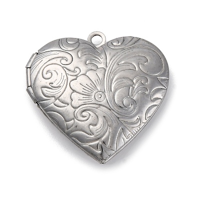 304 Stainless Steel Locket Pendants STAS-S171-13P-04-1