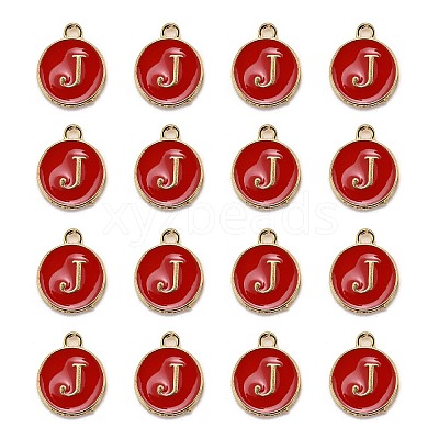 Golden Plated Alloy Enamel Charms LS-ENAM-S118-03J-1