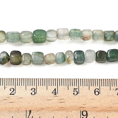 Natural Dragon Veins Agate(Dyed & Heated) Beads Strands G-G177-E11-03-1