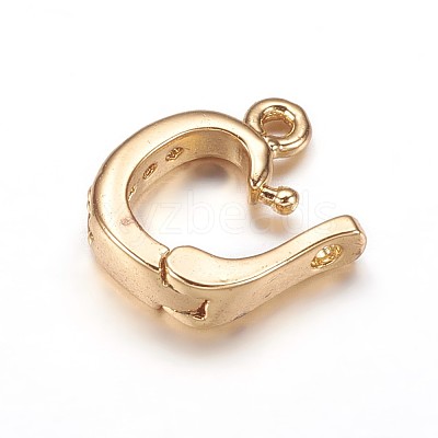 Brass Cubic Zirconia Enhancer Shortener Bails ZIRC-K070-16G-1