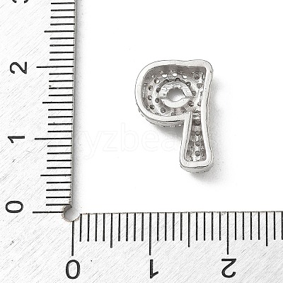 Brass Micro Pave Cubic Zirconia Pendants KK-A300-02P-P-1