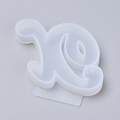 Letter DIY Silicone Molds X-DIY-I034-08X-1