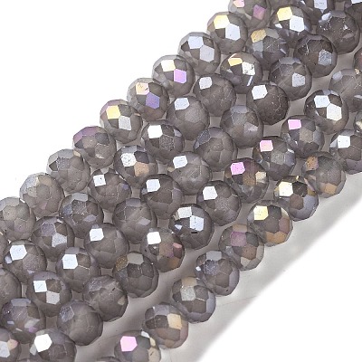 Baking Electroplate Glass Beads Strands DGLA-A039-J10mm-B06-1