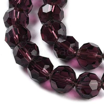 Transparent Glass Beads Strands GLAA-Q104-01D-1
