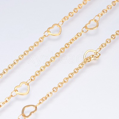 3.28 Feet Ion Plating(IP) 304 Stainless Steel Cable Chains X-CHS-E017-01G-1