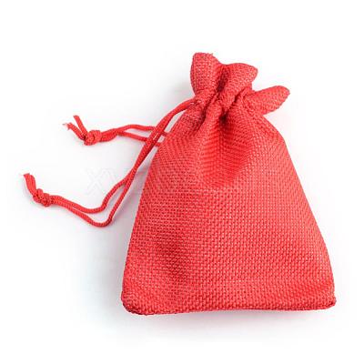 Burlap Packing Pouches Drawstring Bags ABAG-Q050-7x9-18-1