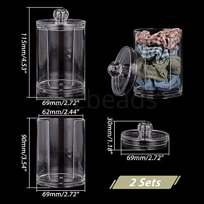 Acrylic Cosmetic Storage Organizer Box CON-WH0087-73-1