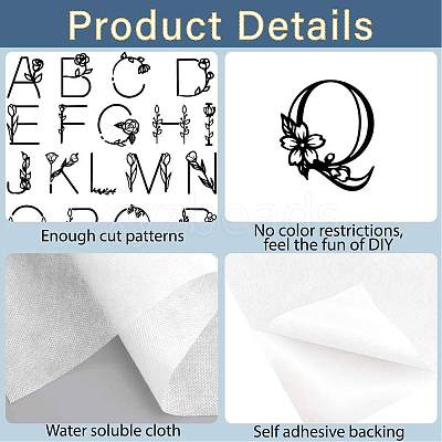 PVA Water-soluble Embroidery Aid Drawing Sketch DIY-WH0514-005-1