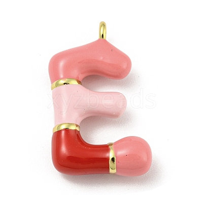 Brass Enamel Pendants KK-E093-03G-E-1