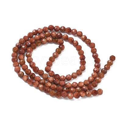 Synthetic Goldstone Beads Strands G-C263-A01-3mm-1
