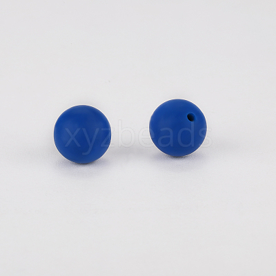 Round Silicone Focal Beads SI-JX0046A-50-1