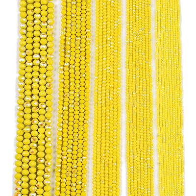 Electroplate Opaque Solid Color Glass Beads Strands EGLA-A044-P8mm-L04-1