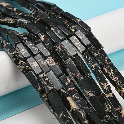 Synthetic Imperial Jasper Dyed Beads Strands G-D077-C01-03-1