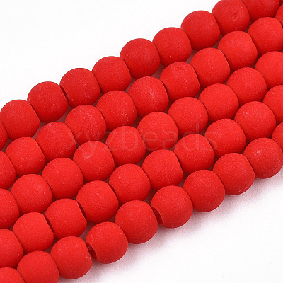 Opaque Glass Beads Strands GLAA-T032-P4mm-MD04-1