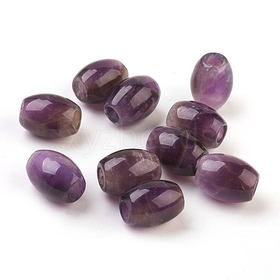 Natural Amethyst European Beads X-G-F580-A04-1