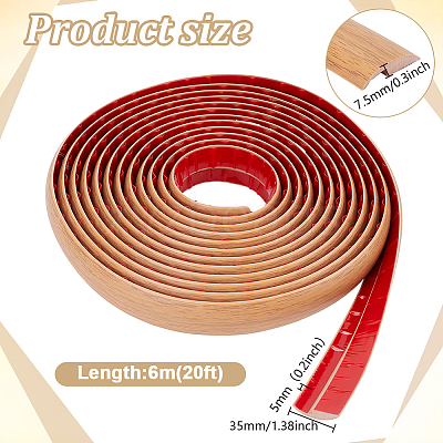 Self-adhesion PVC Edge Guard Strips DIY-WH0591-569A-1