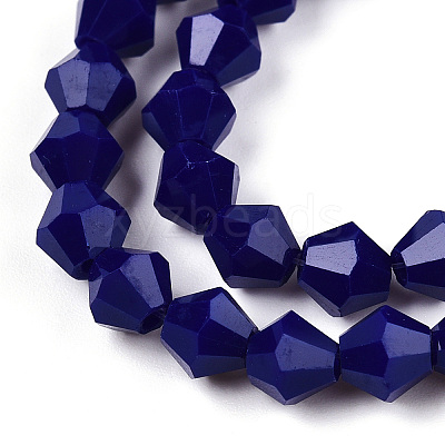 Opaque Solid Color Imitation Jade Glass Beads Strands EGLA-A039-P6mm-D10-1