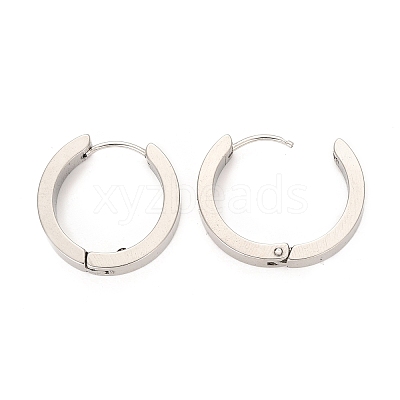 Tarnish Resistant 304 Stainless Steel Huggie Hoop Earrings X-EJEW-O087-09G-P-1
